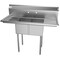 Koolmore 2 Compartment Stainless Steel NSF Commercial Kitchen Prep&Utility Sink w/2 Drainboards SB121610-12B3 - alternate 6